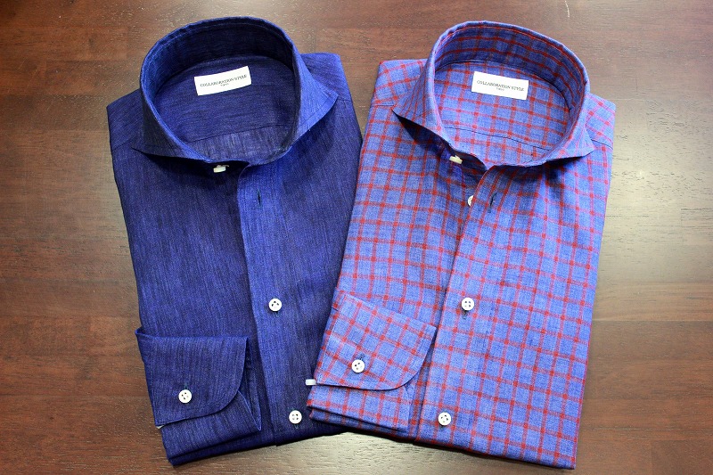 トップス ANSNAM  aoyama CARLO RIVA Big shirt ANSNAM river別注 CARLO RIVA Big shirt